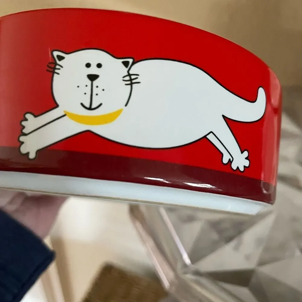 Whisker City Mice Cat Dish & Vintage Dept 56 80’s Cat Frame